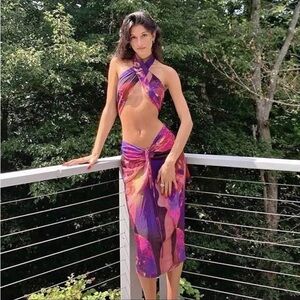 with Jean Naomi set - flamboyant anthurium